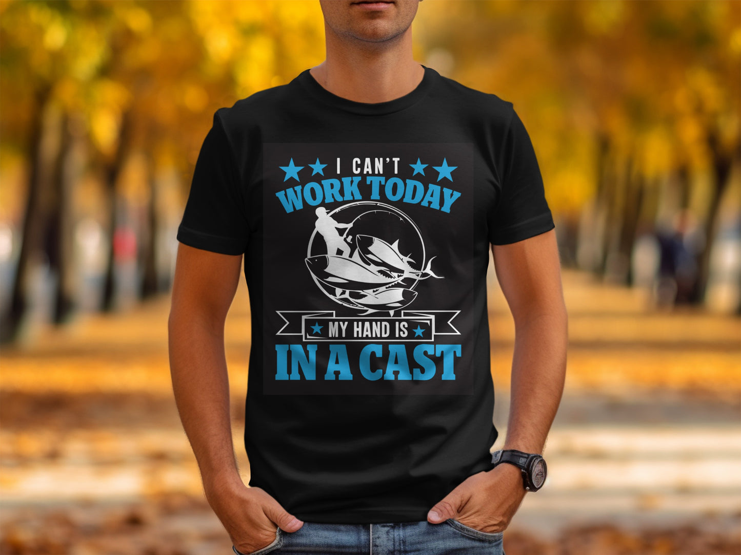 I Can't Work Today My Hand Is In A Cast T-shirt