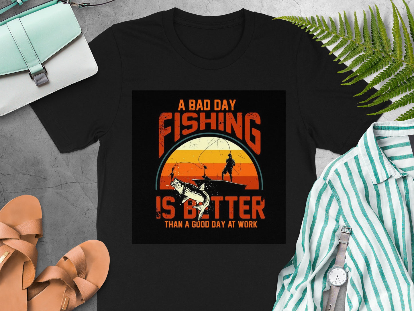 A Bad Day Fishing Is Better Than A Good Day At Work Shirt