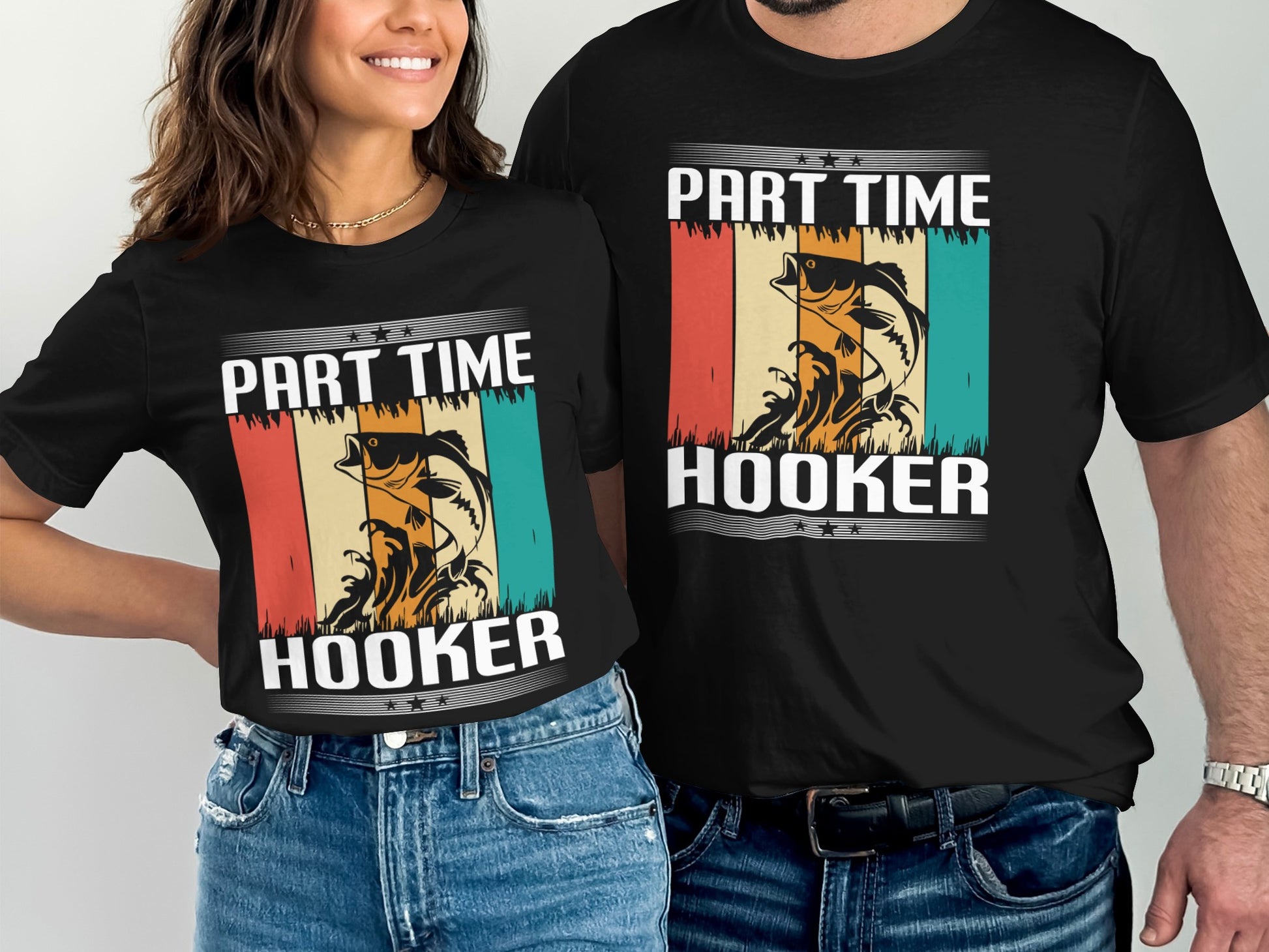 Funny Part Time Hooker Graphic Short Sleeve T-shirt