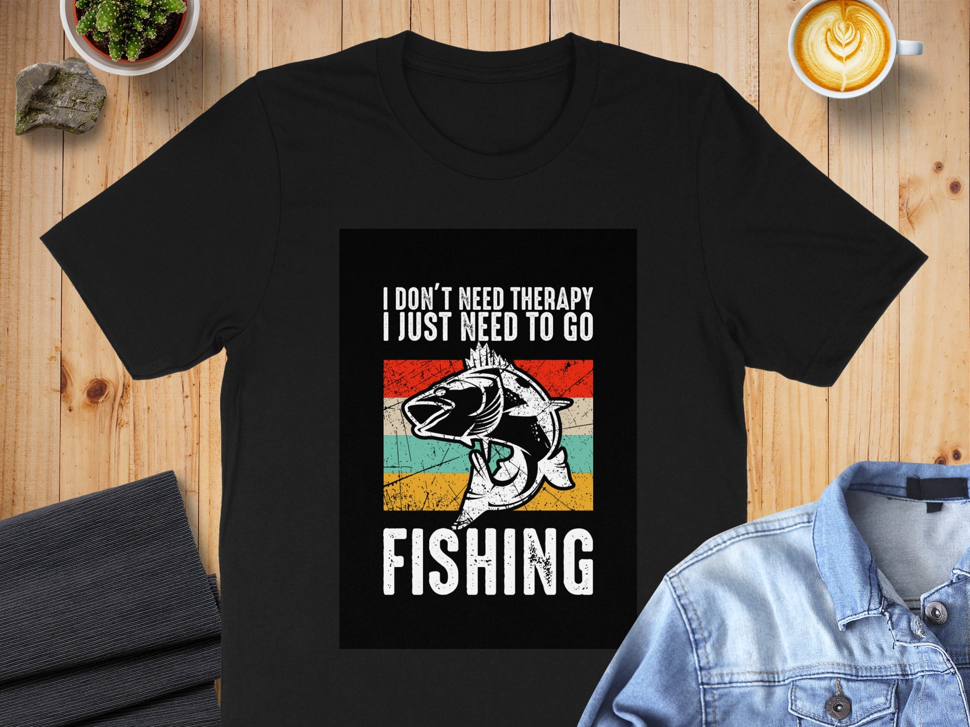 I Don't Need Therapy I Just Need To Go Fishing T-Shirt