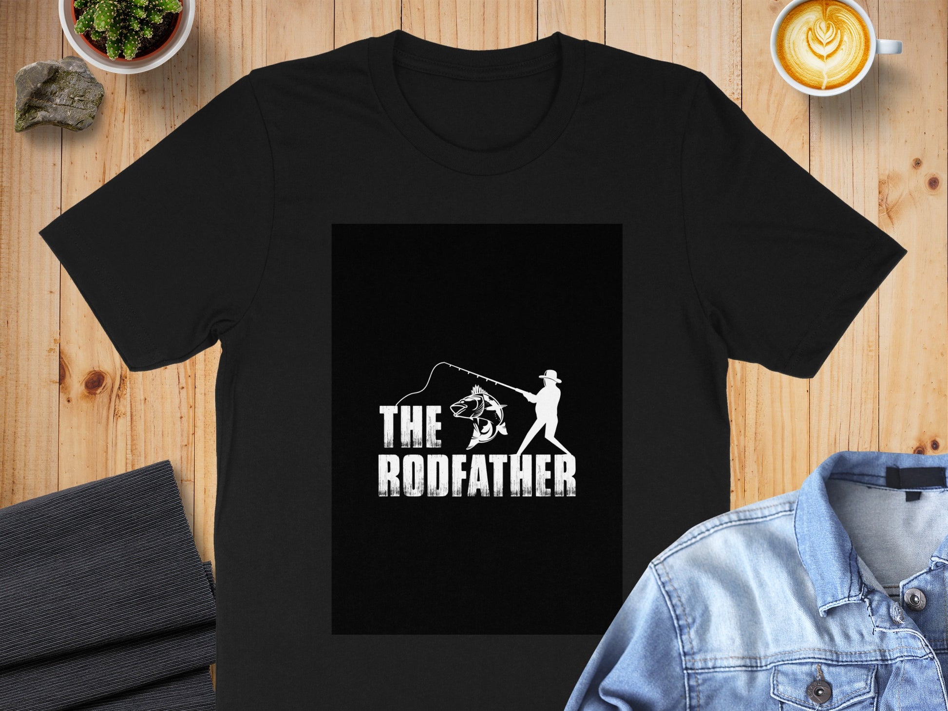 The Rodfather Fishing Enthusiast Graphic Tee