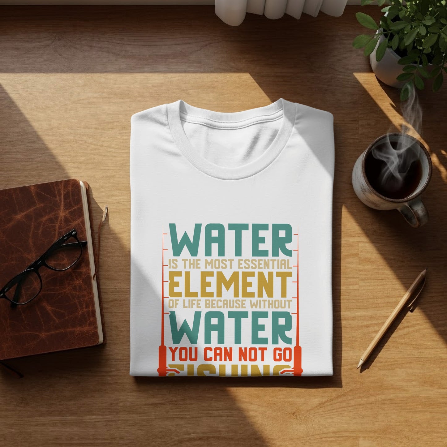 Hydration? Nah, It's About the Fish - Fishing Tshirt