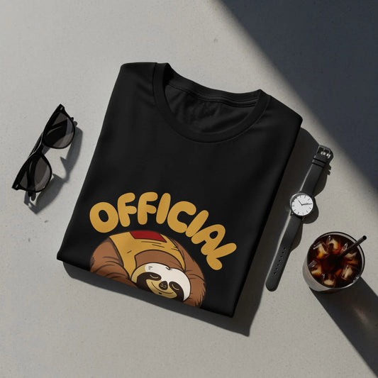 Official Napping Team Sloth Illustration T-Shir Boofy