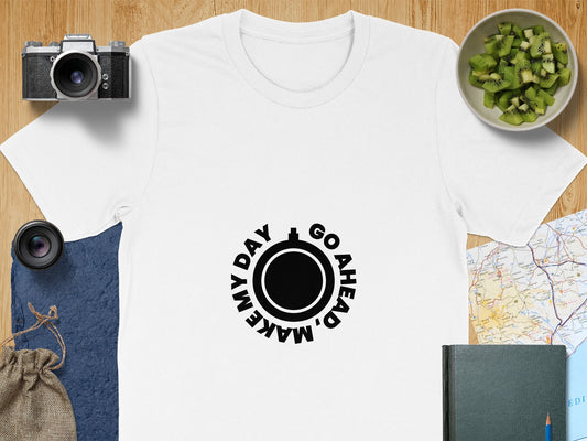 Clint Eastwood Movie T-Shirt: "Make My Day Go Ahead" Graphic Design