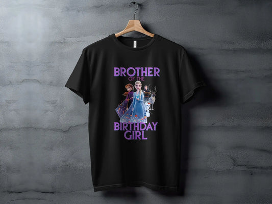 Sister's Brother Of The Birthday Girl T-Shirt: Frozen Group Theme