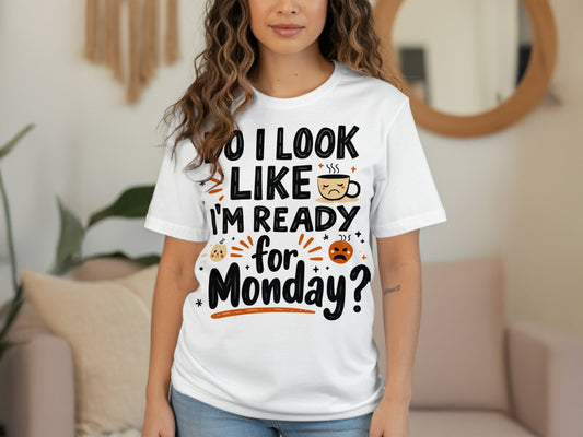 “Do I Look Like I’m Ready for Monday” Tee — Work & Office Humour