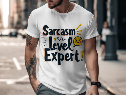 “Sarcasm Level: Expert” Tee — Work & Office Humour