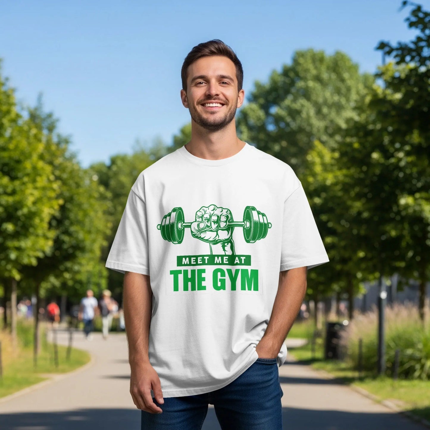 "Meet Me at the Gym" Motivational Fitness T-Shirts Boofy