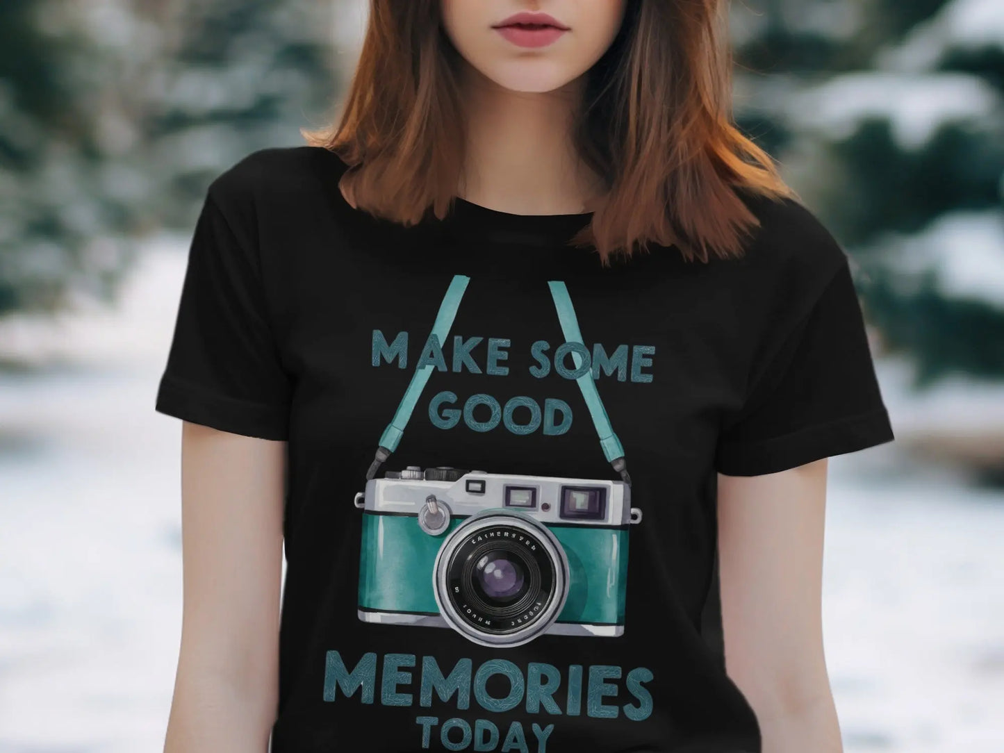 Photography T-Shirt: "Make Some Good Memories Today" Vintage Camera