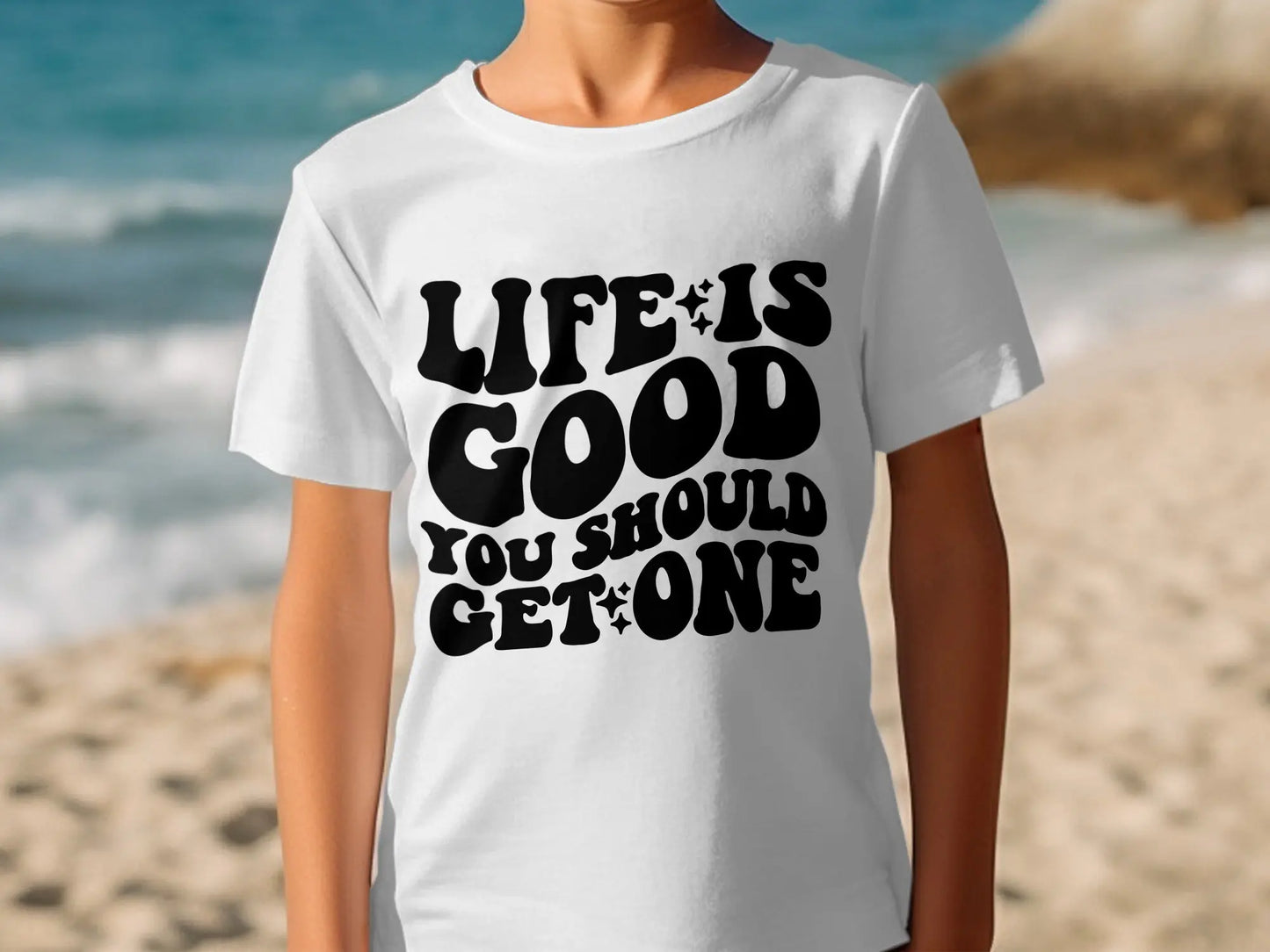 "Life Is Good You Should Get One" Trendy Statement T-Shirts Boofy