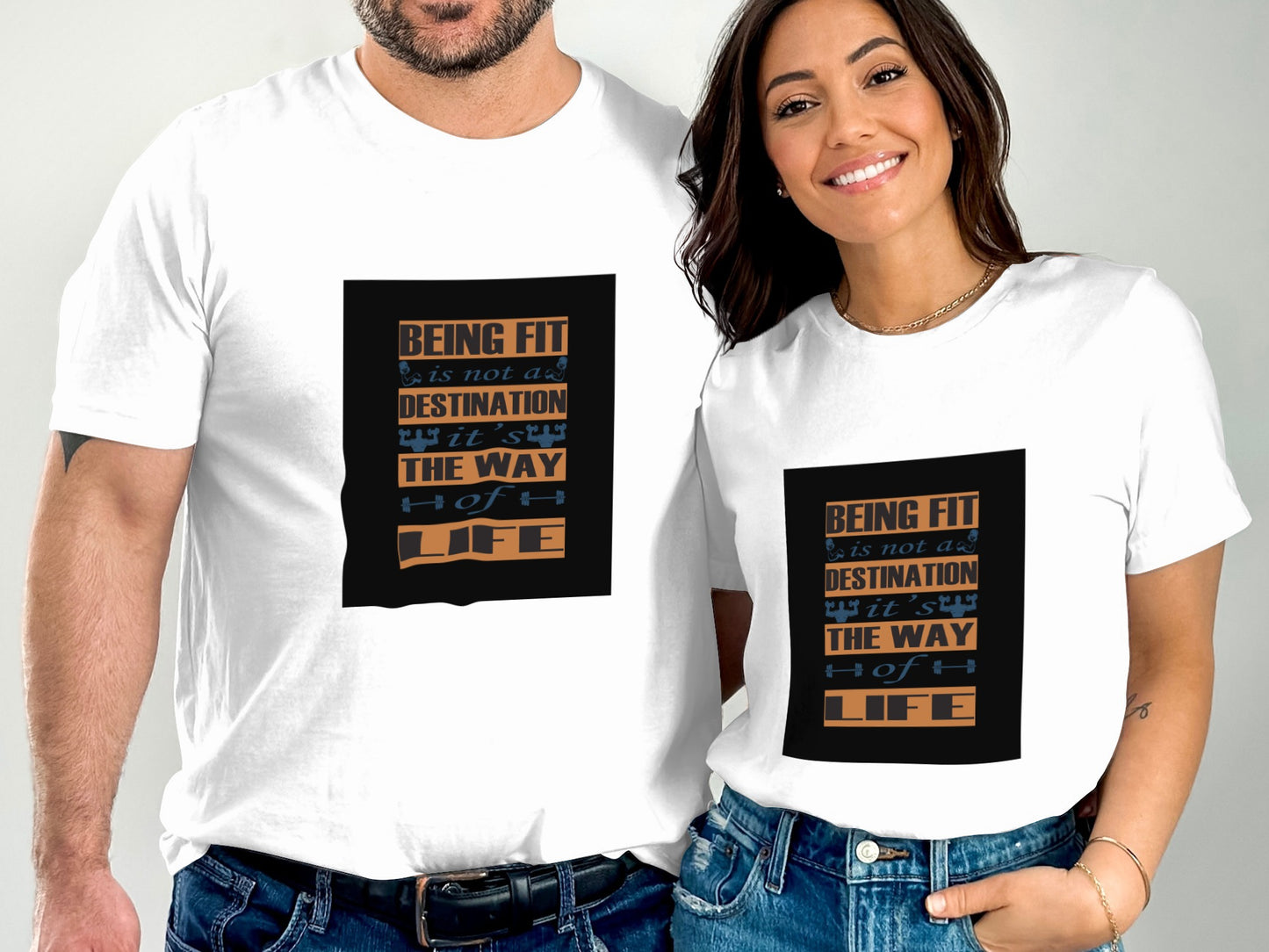Fitness Is a Way of Life Tee - Cotton Tshirt
