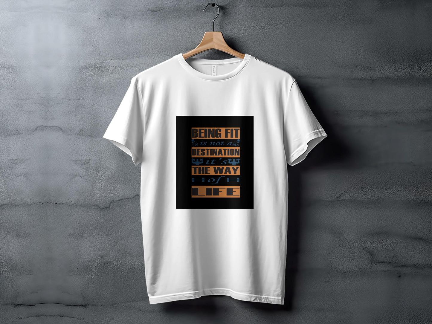 Fitness Is a Way of Life Tee - Cotton Tshirt