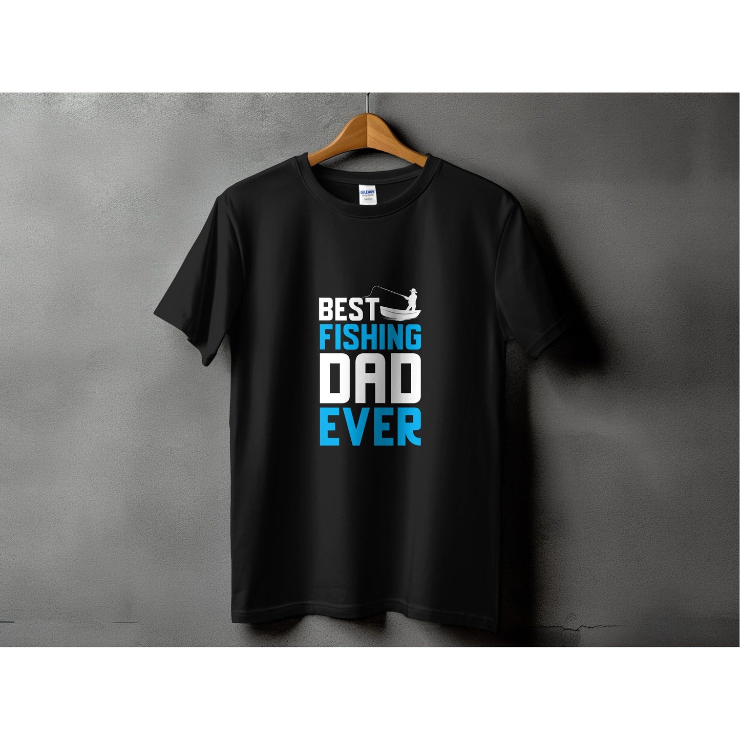 Hooked on Being a Proud Dad - Fishing Tshirt