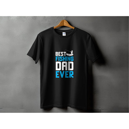 Hooked on Being a Proud Dad - Fishing Tshirt