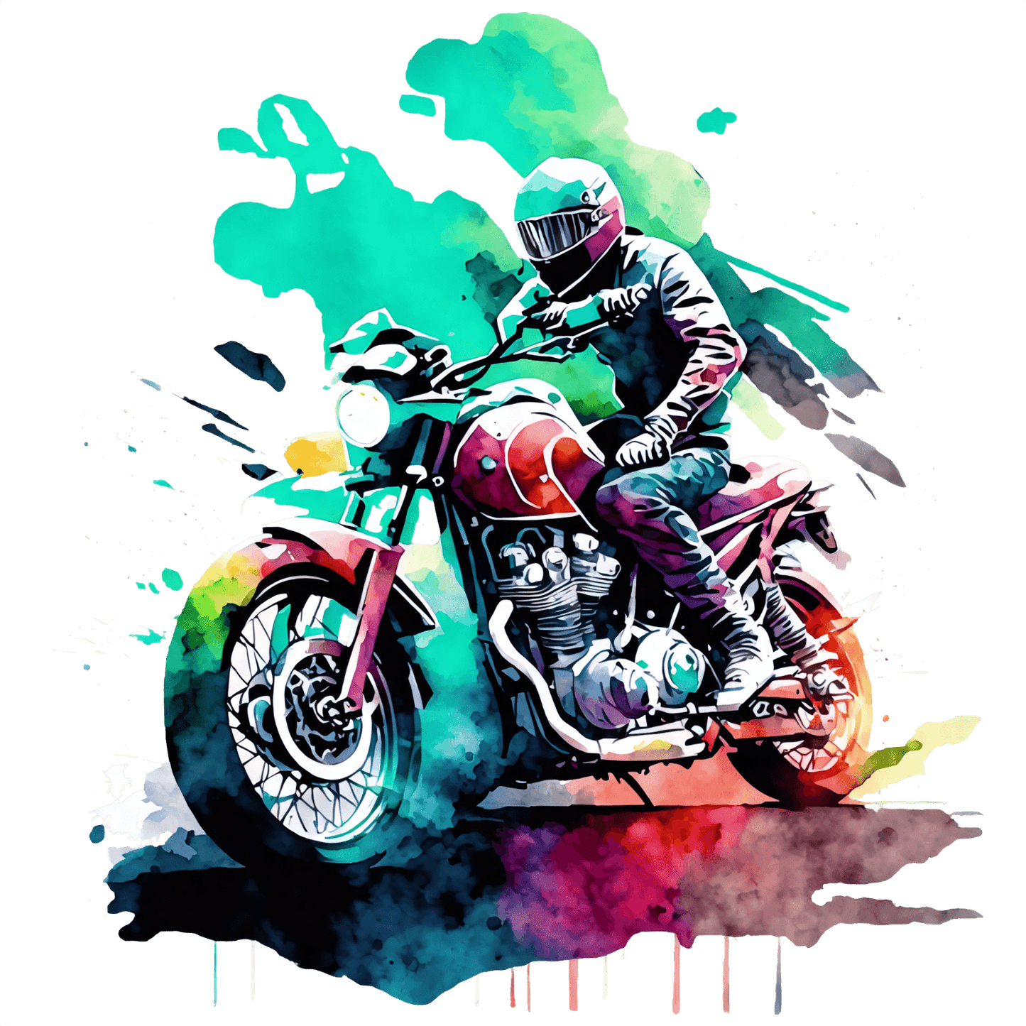 Rain, Roads & Pure Freedom - Cotton Tshirt
