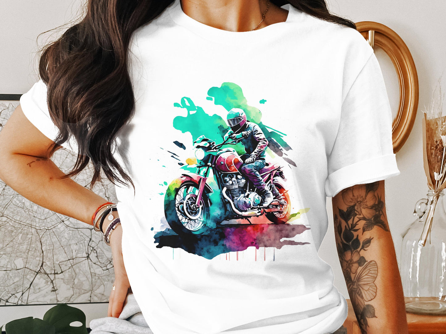 Rain, Roads & Pure Freedom - Cotton Tshirt
