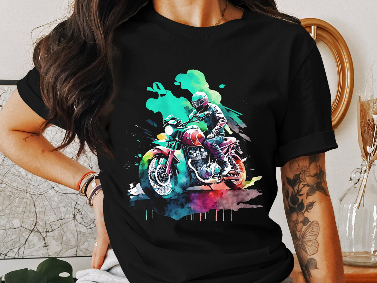 Rain, Roads & Pure Freedom - Cotton Tshirt