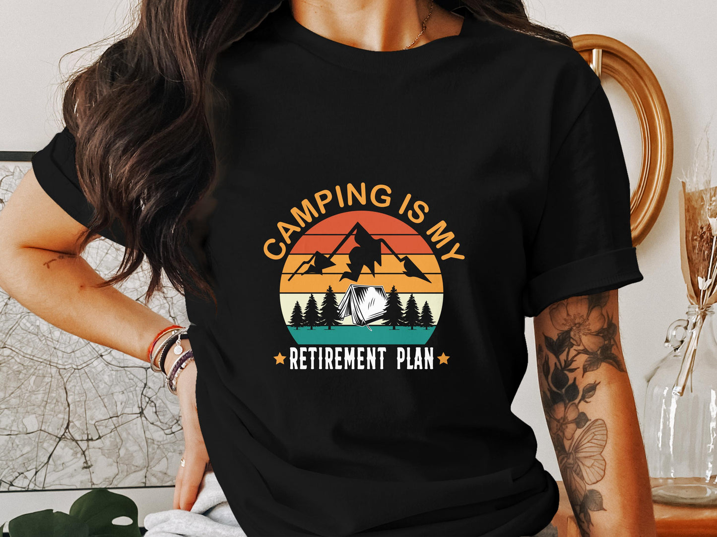 Camping Is My Retirement Plan Tee