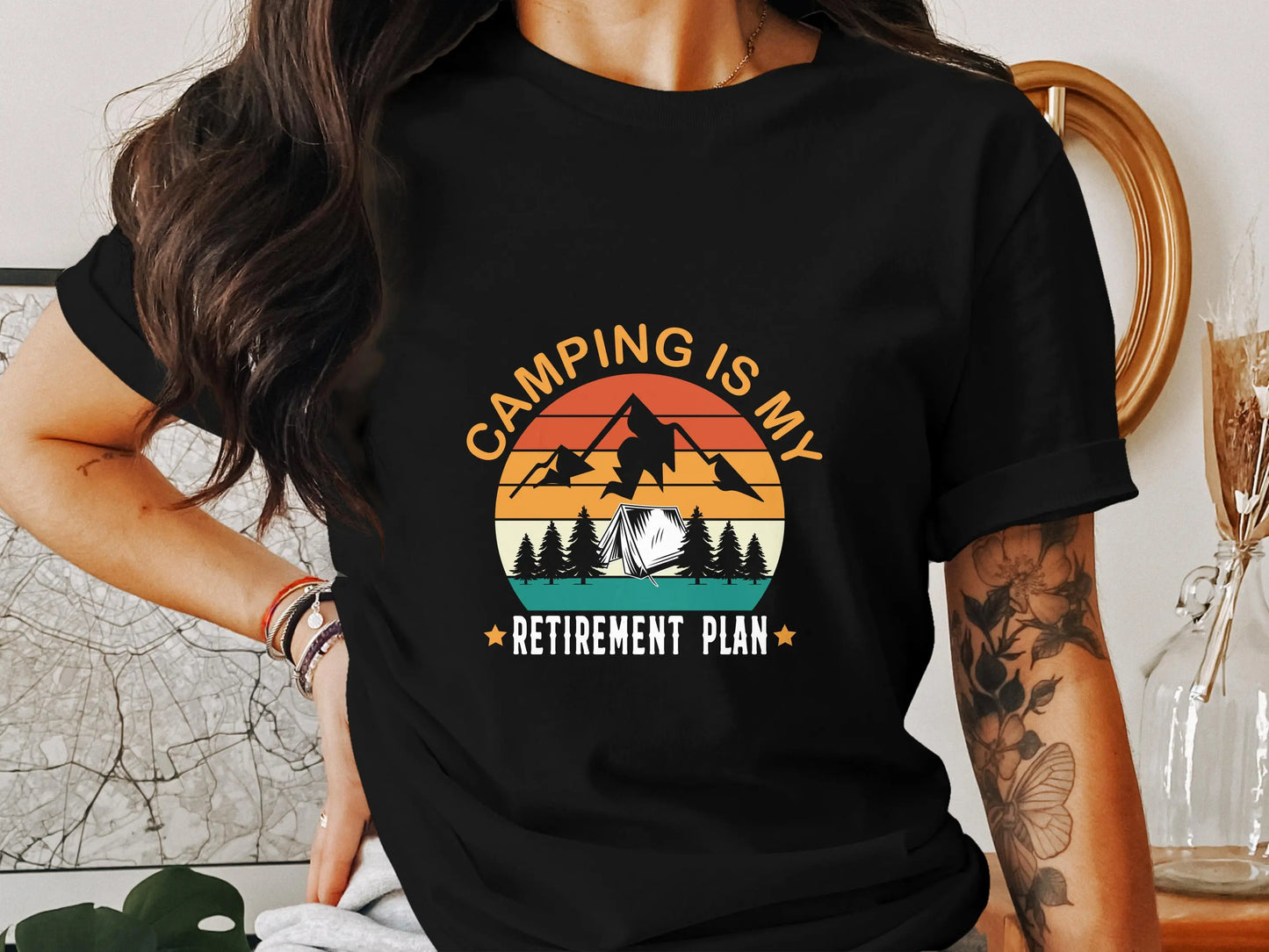Camping Is My Retirement Plan Tee My Store