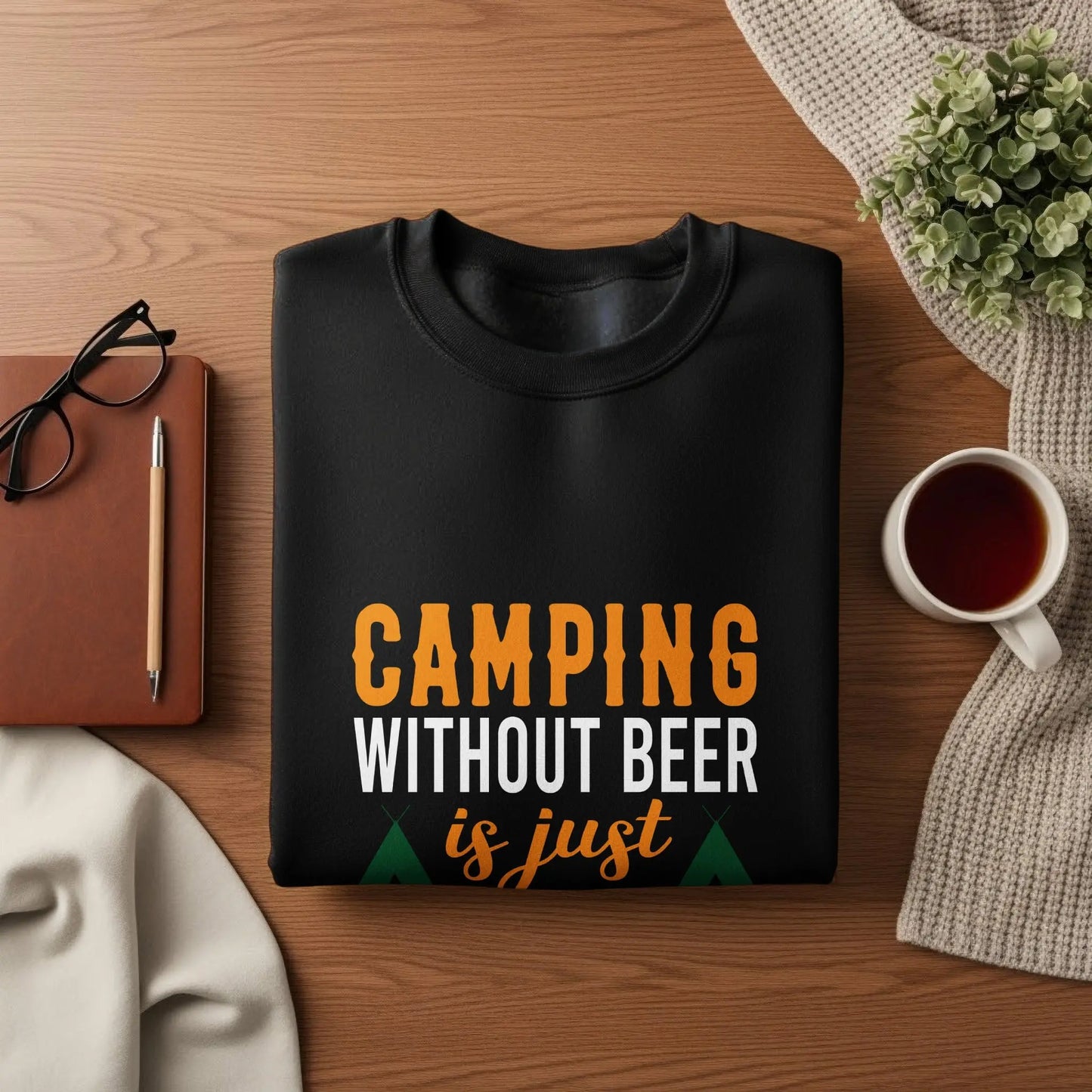 Camping Without Beer Tee My Store