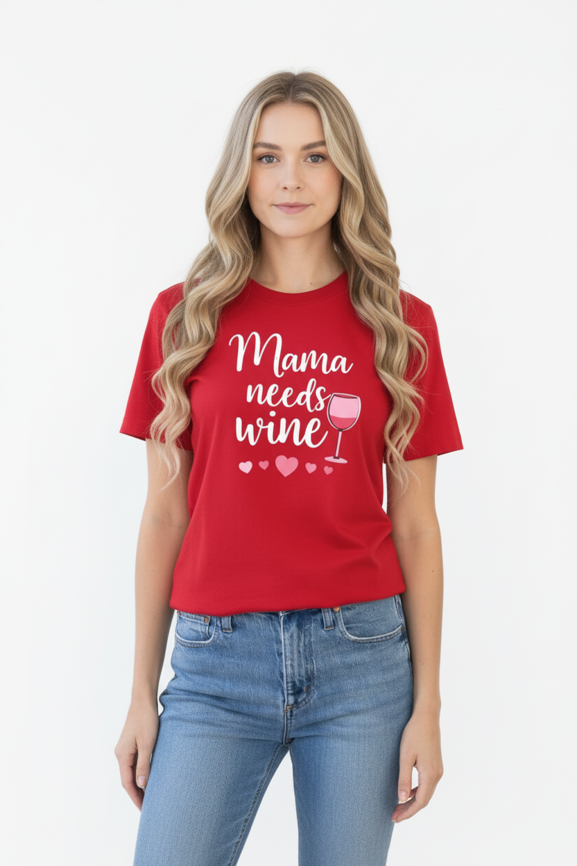 Mama needs Wine Mother’s Day T-Shirts Australia 2026 | Cute & Funny Mum Shirts