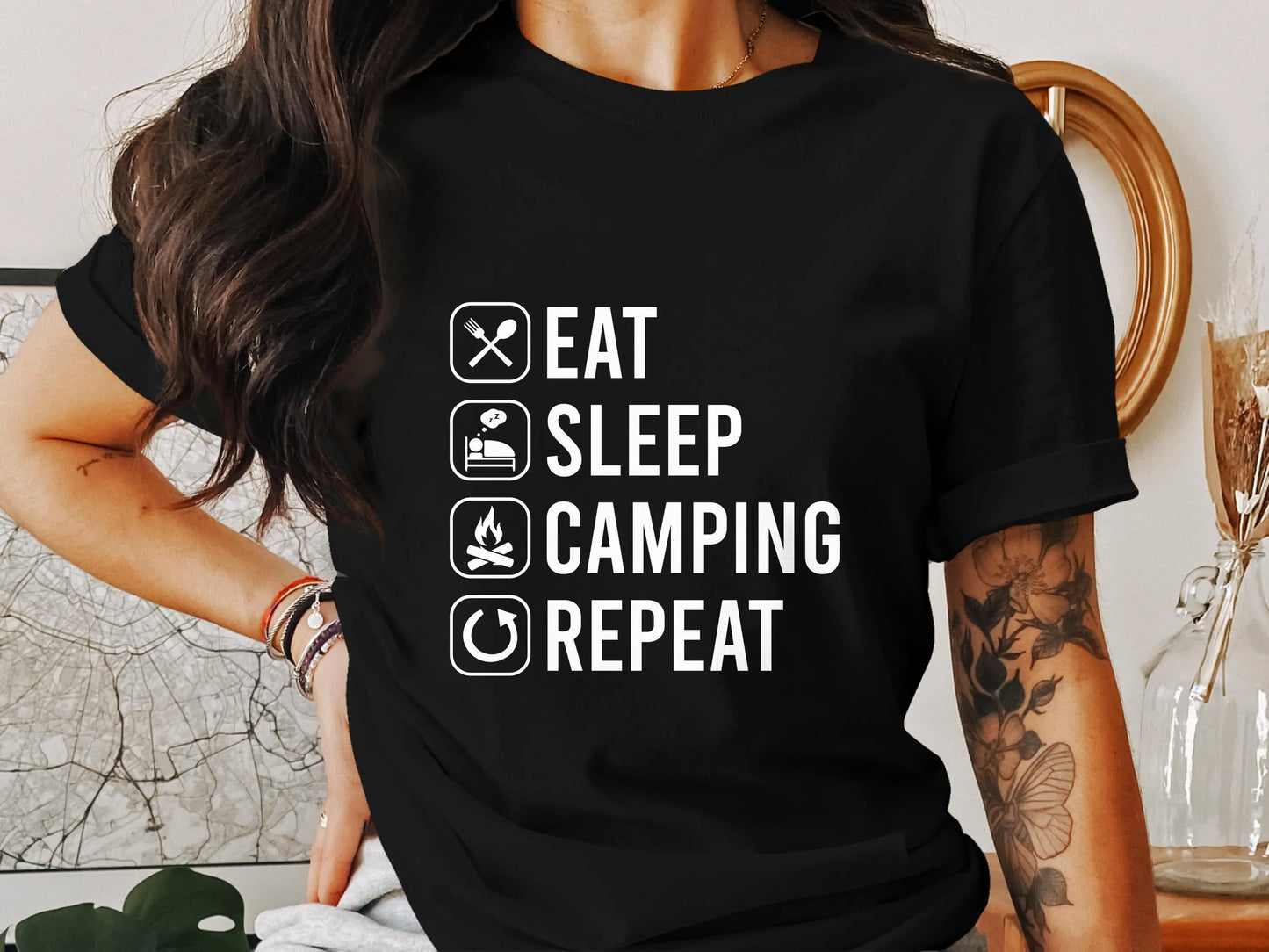 Eat Sleep Camping Repeat Tee My Store
