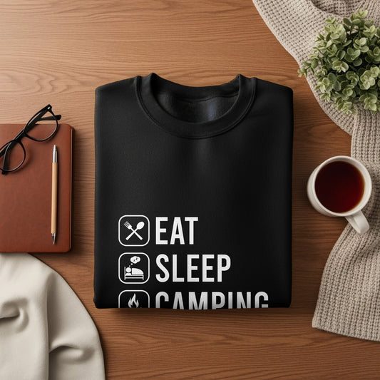 Eat Sleep Camping Repeat Tee