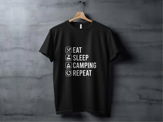 Eat Sleep Camping Repeat Tee My Store