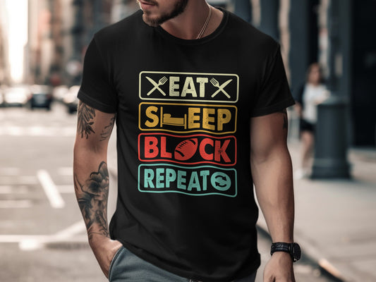 Built to Block. Wired to Repeat. Cotton Tshirt