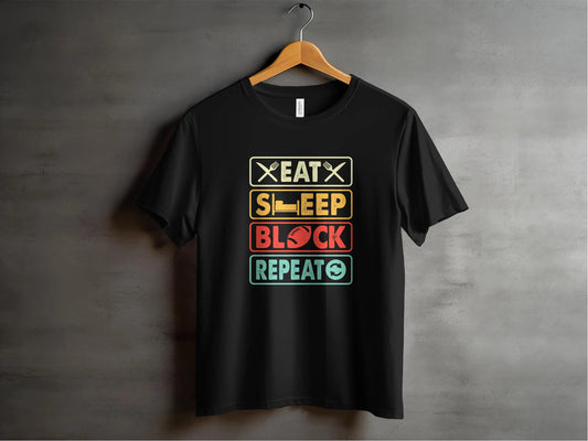 Built to Block. Wired to Repeat. Cotton Tshirt My Store
