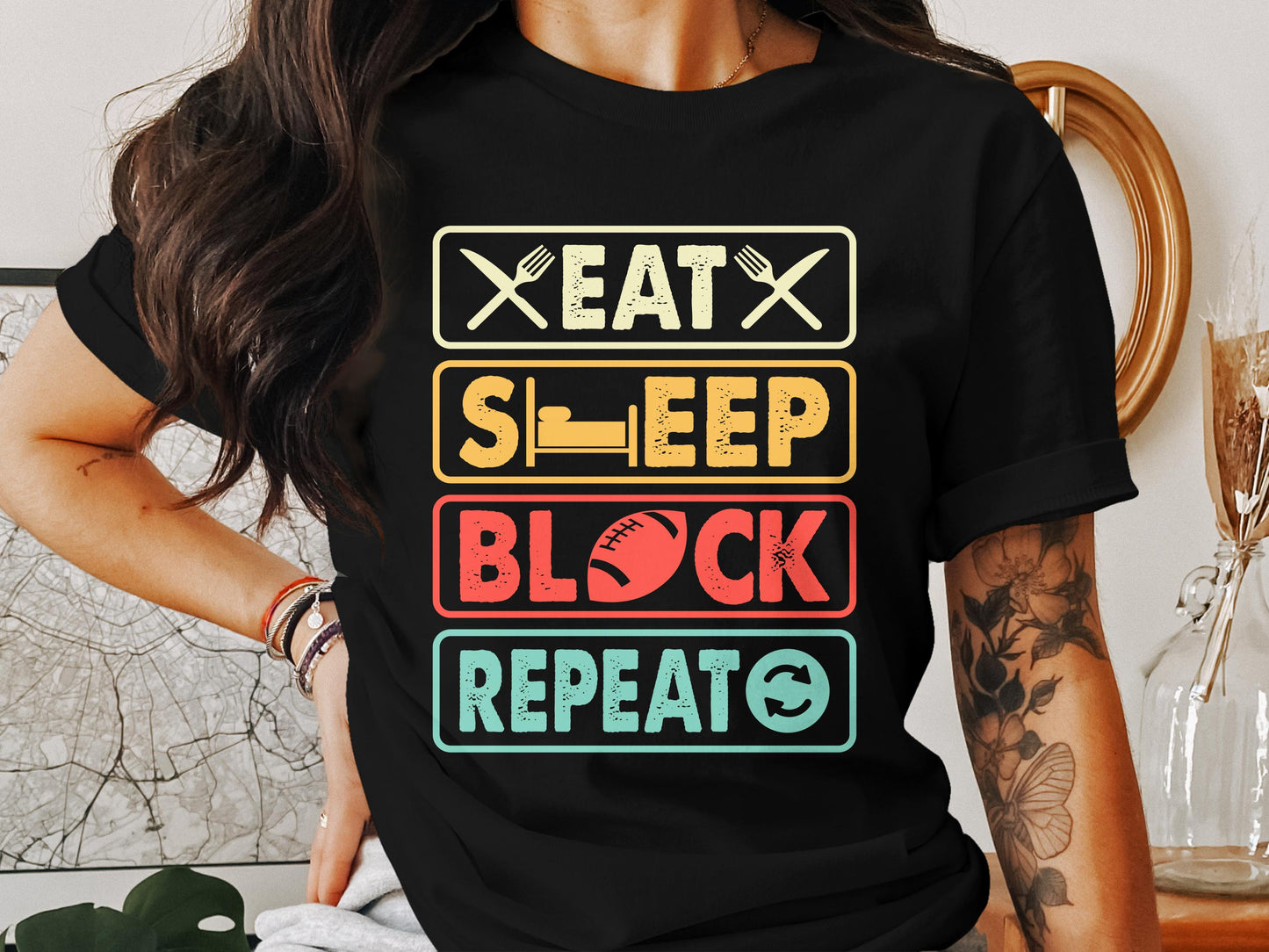 Built to Block. Wired to Repeat. Cotton Tshirt