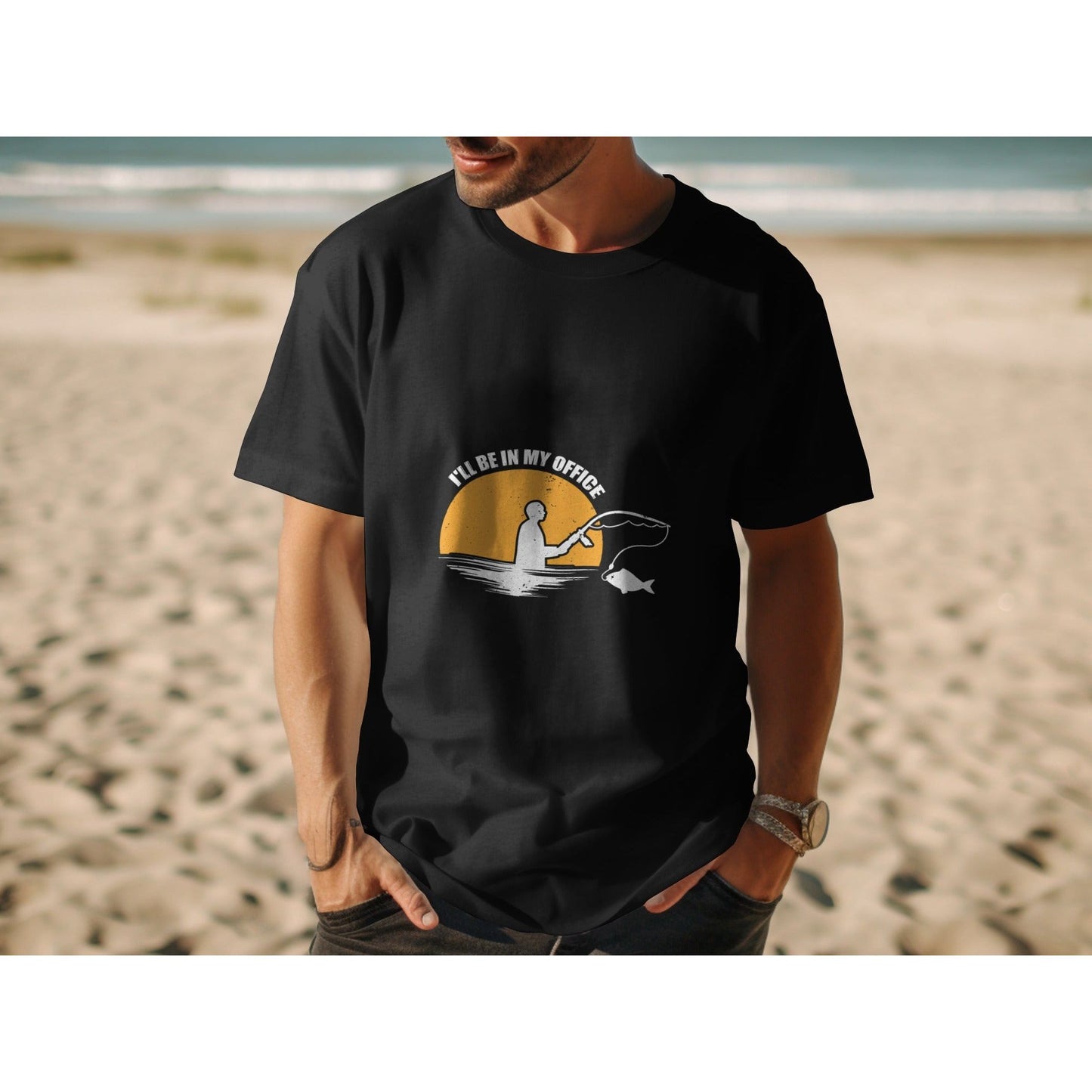 Where the Rod Replaces the Routine - Fishing Tshirt