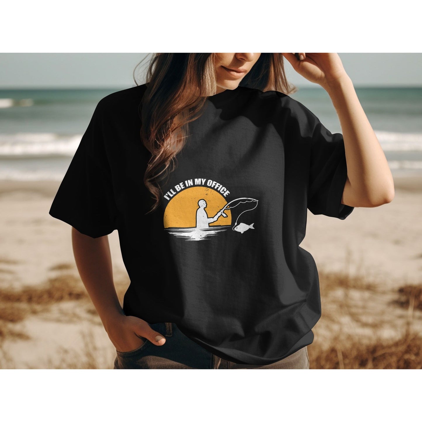Where the Rod Replaces the Routine - Fishing Tshirt