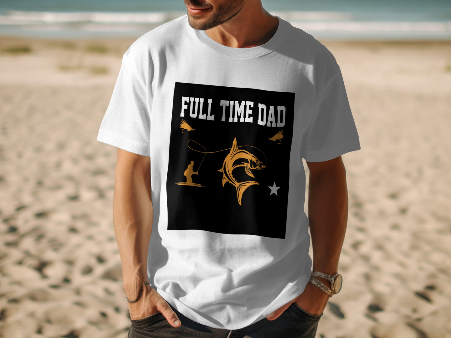 No Days Off, All Heart - Fishing Tshirt