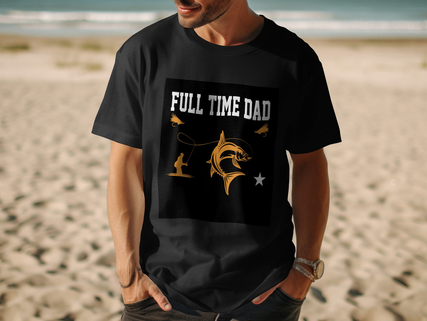 No Days Off, All Heart - Fishing Tshirt