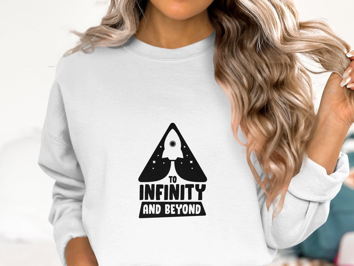 Space Movie T-Shirt: "To Infinity and Beyond" Rocket Spaceship Graphic