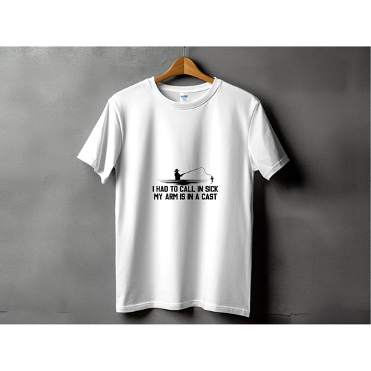 Out of Office. Hooked on Humor - Fishing Tshirt