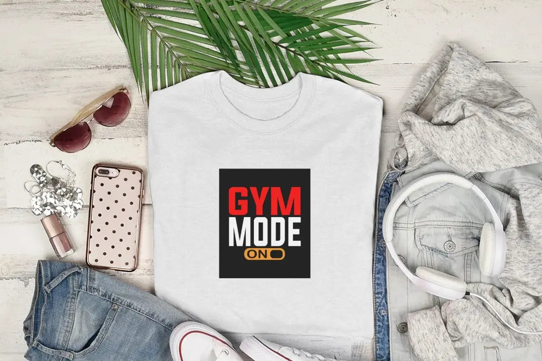 Gym Mode On Tee - Cotton Tshirt My Store