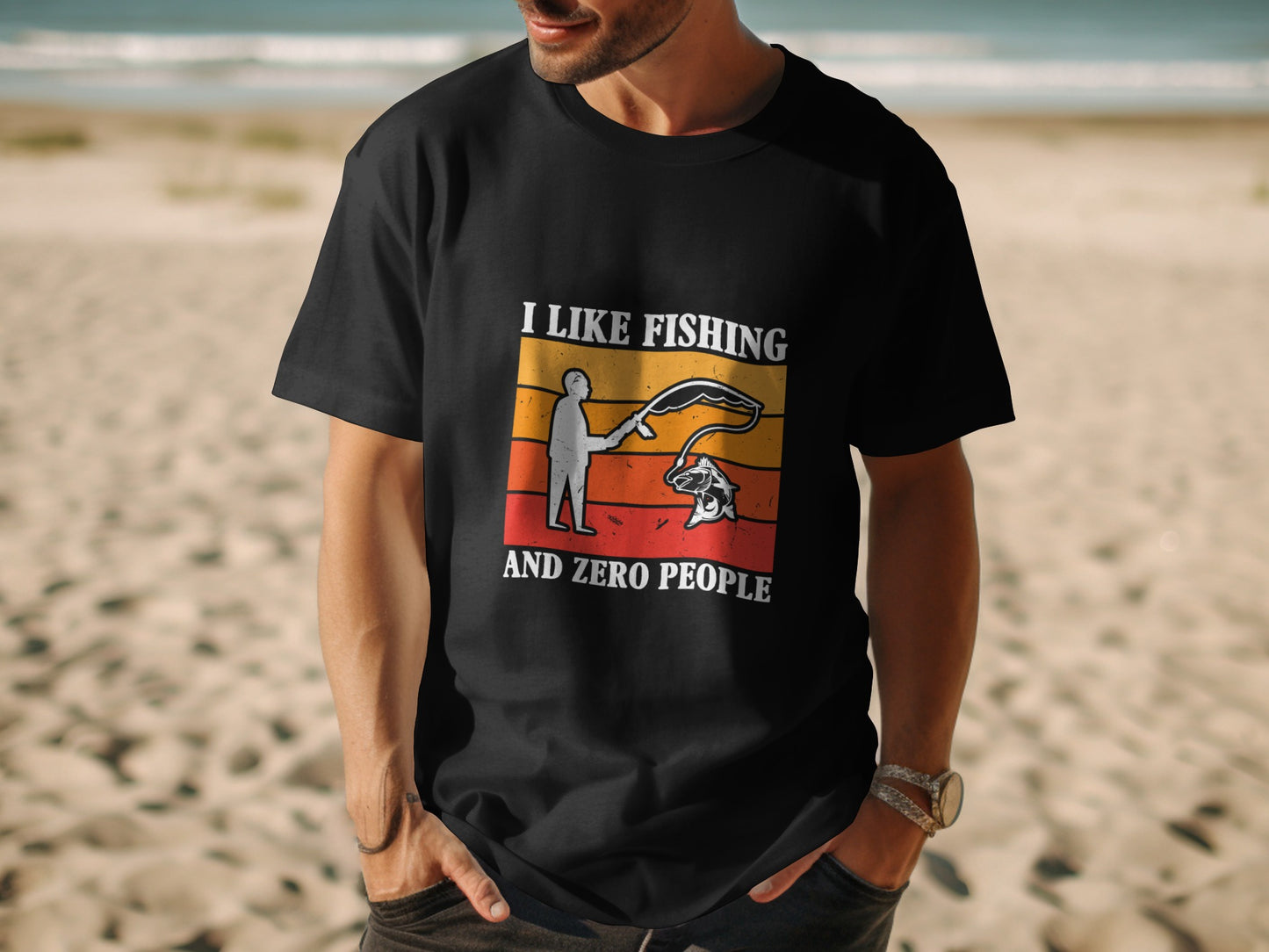 Solitude Over Small Talk - Fishing Tshirt