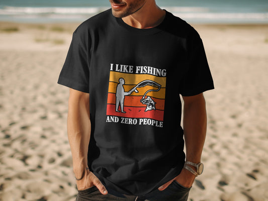 Solitude Over Small Talk - Fishing Tshirt