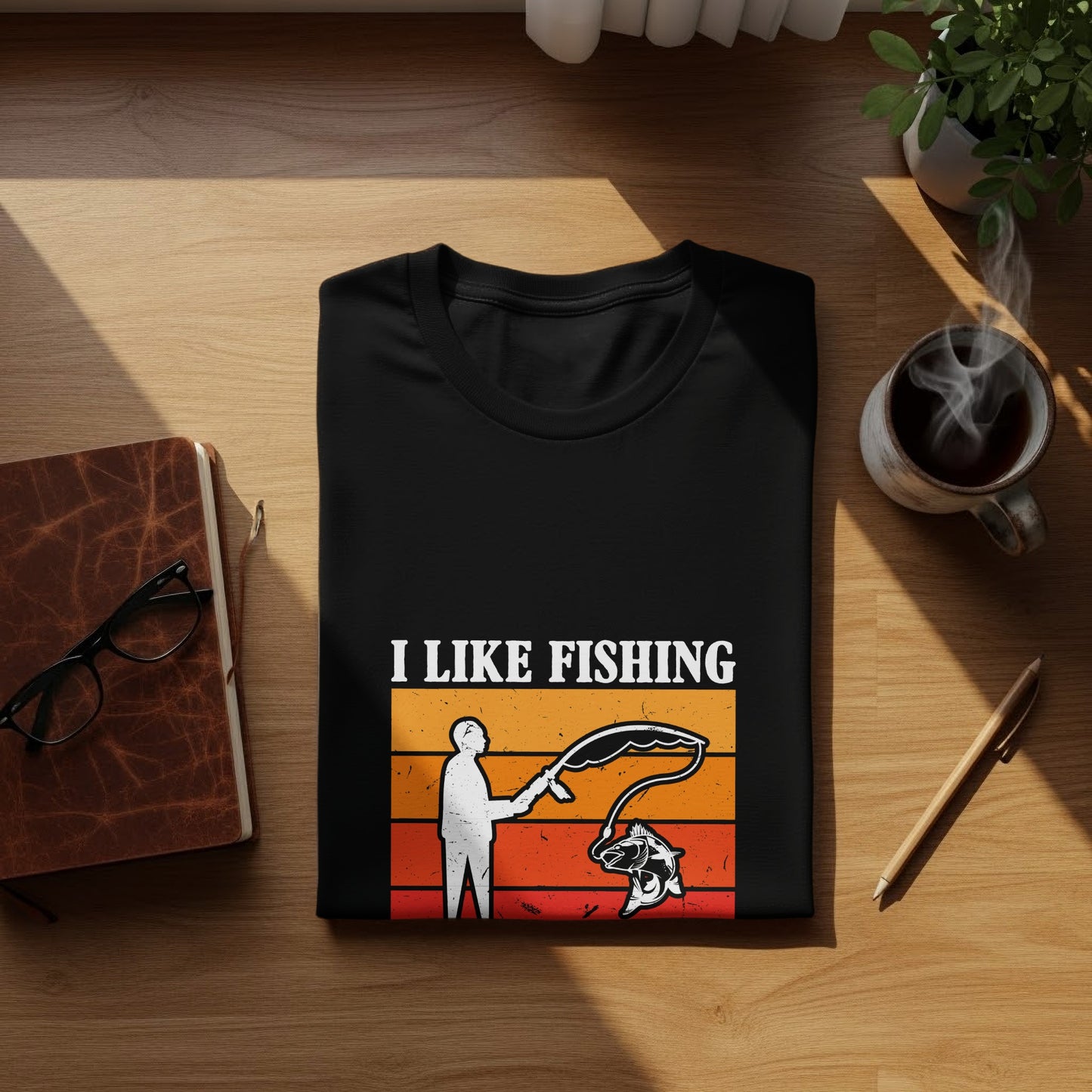 Solitude Over Small Talk - Fishing Tshirt