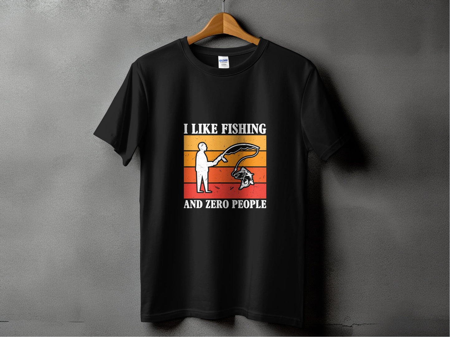 Solitude Over Small Talk - Fishing Tshirt