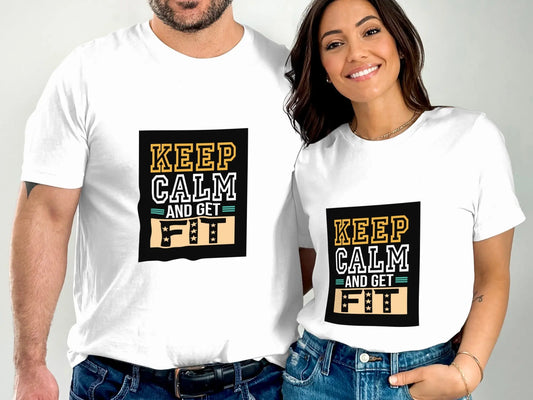 Stay Focused. Stay Fit. Stay Calm - Cotton Tshirt My Store