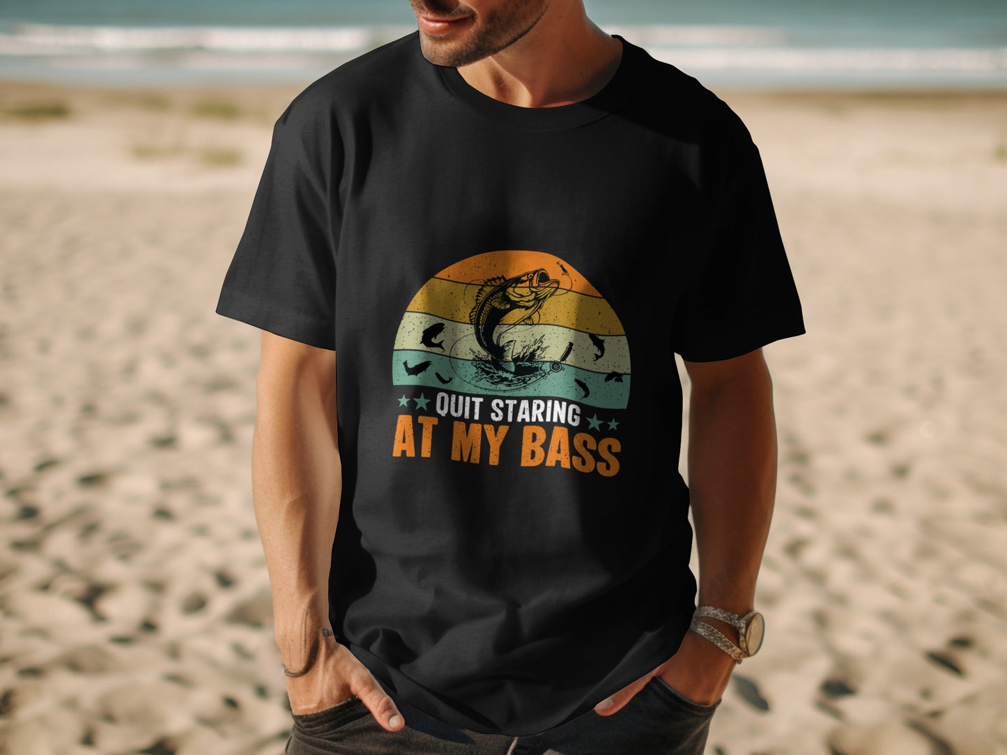 Eyes Up, Lines Down - Fishing Tshirt