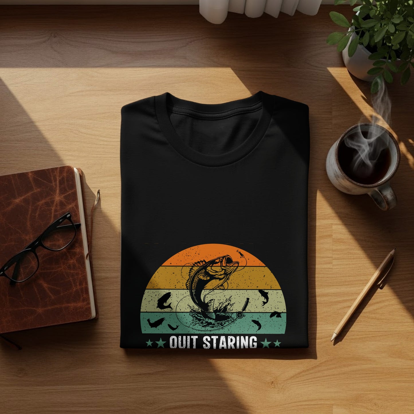 Eyes Up, Lines Down - Fishing Tshirt