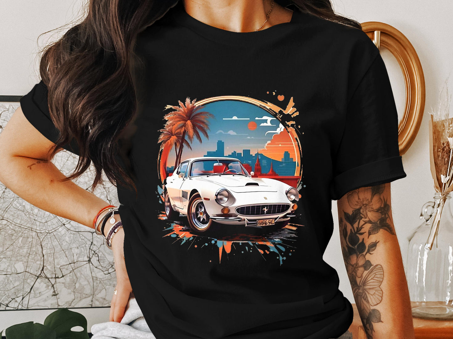 Classic Elegance Meets City Streets- Cotton Tshirt