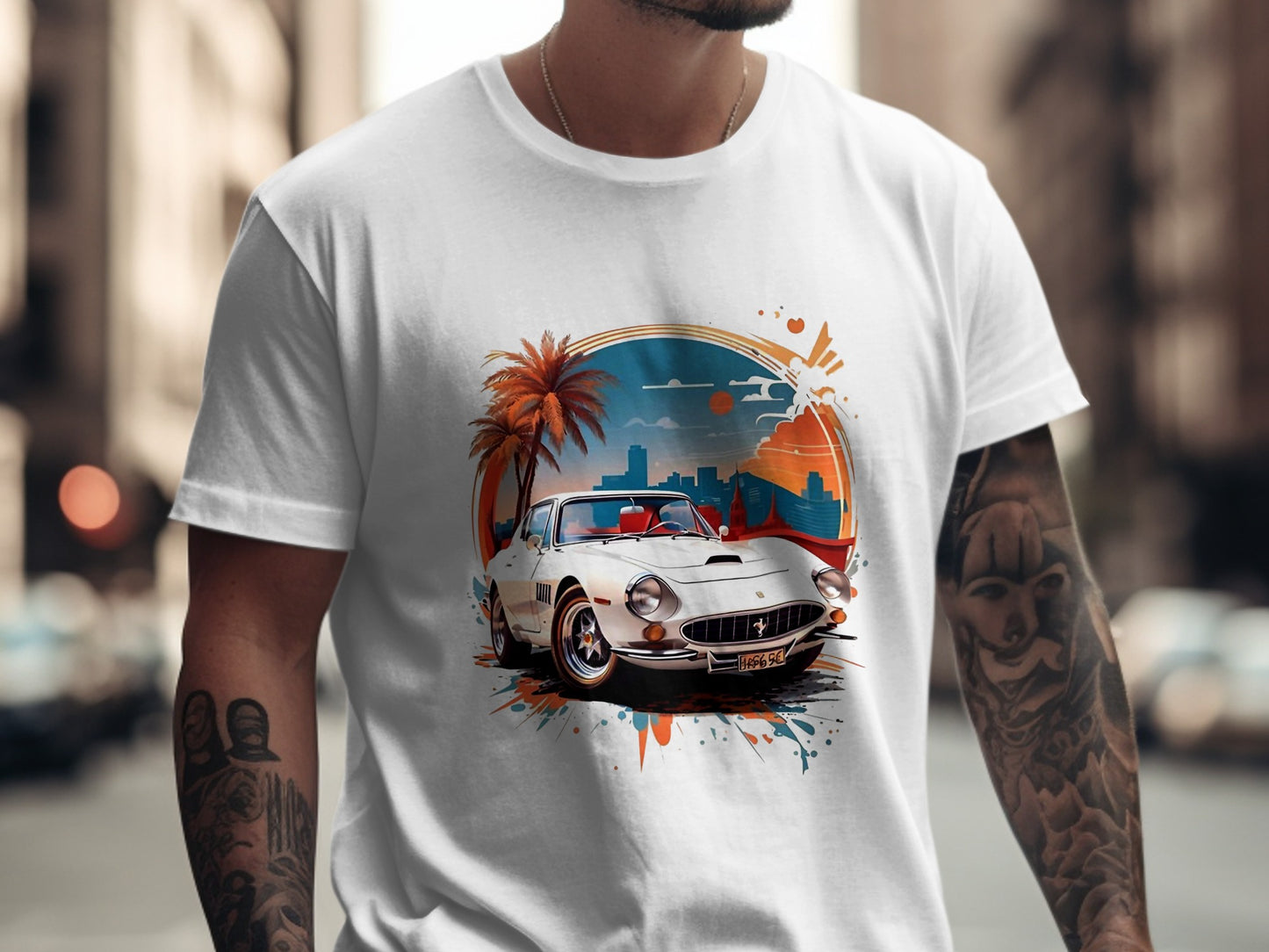Classic Elegance Meets City Streets- Cotton Tshirt