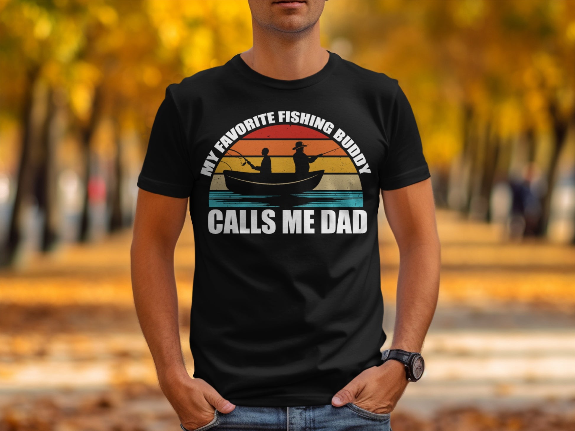 My Favorite Fishing Buddy Calls Me Dad T-shirt