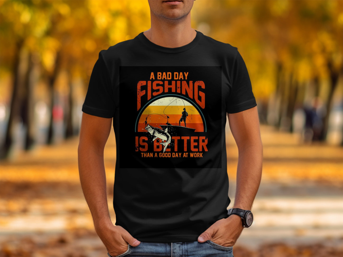 A Bad Day Fishing Is Better Than Work T-shirt