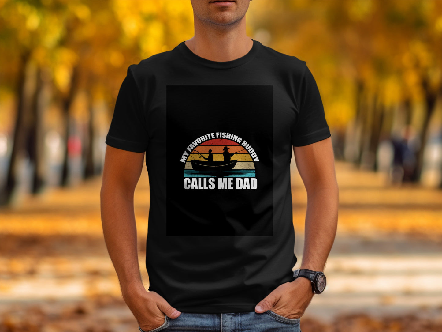 My Favorite Fishing Buddy Calls Me Dad T-shirt